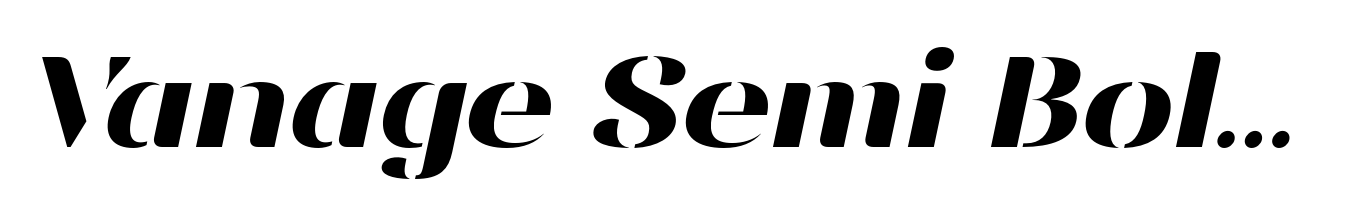 Vanage Semi Bold Italic